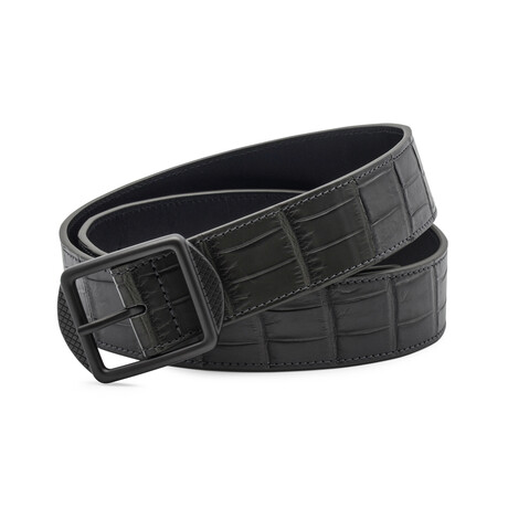 Leather Belt // Gray // Store Display