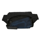 Textile + Leather Belt Bag // Blue + Multicolor // Store Display