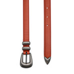 Leather Belt // Red // Store Display