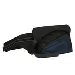 Textile + Leather Belt Bag // Blue + Multicolor // Store Display