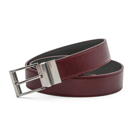 Leather Belt // Maroon // Store Display