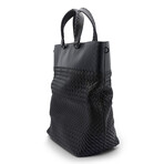 Intrecciato Leather Tote Bag // Black // Store Display
