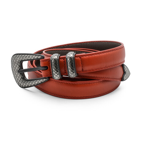 Leather Belt // Red // Store Display