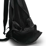 Intrecciato Leather Convertible Backpack // Black // Store Display