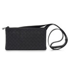 Intrecciato Leather Trio Bag // Black // Store Display