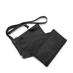 Intrecciato Leather Trio Bag // Black // Store Display