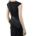 Intrecciato Leather Belt Bag // Black // Store Display