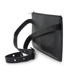 Intrecciato Leather Belt Bag // Black // Store Display