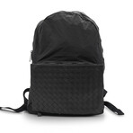 Intrecciato Leather Convertible Backpack // Black // Store Display