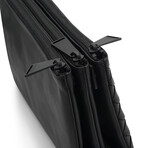Intrecciato Leather Trio Bag // Black // Store Display
