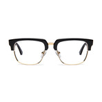 Unisex Belmont Optical Frames // Black + 24K Gold