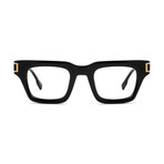 Unisex Avenue Optical Frames // Black + 24K Gold