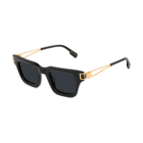 Unisex Avenue Sunglasses // Black + 24K Gold