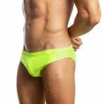 Neo Electrix Retro Cut Swim Brief // Neon Green (L)