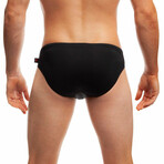 Racer Icon Swim Brief // Black (M)