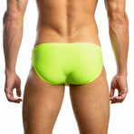 Neo Electrix Retro Cut Swim Brief // Neon Green (XS)