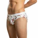 Nico Kai Sport Cut Swim Brief // Koi Print (XL)