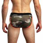 Del Mar Sport Cut Swim Brief // Camo Print (L)