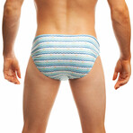 Marine Anchor Swim Brief // White (XS)