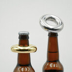 Set Of 2 Bottle Opener // Polished Steel Finish