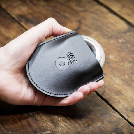 Genuine Leather Case With Stamp // Black