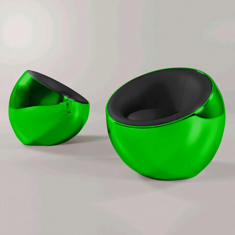 Meteora Statement Chair // Green + Black