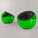 Meteora Statement Chair // Green + Black