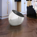 Meteora Statement Chair // Silver + Black