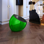 Meteora Statement Chair // Green + Black