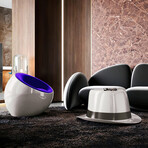 Meteora Statement Chair // Silver + Purple v.1