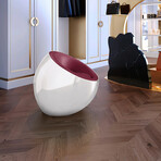 Meteora Statement Chair // Silver + Purple v.2