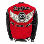 Top Gun® “The Flying Legend” Varsity Jacket // Red (4XL)