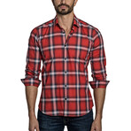 Men's Long Sleeve Shirt // Red Check (S)