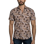 Men's Short Sleeve Shirt // Brown (XL)