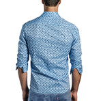 Israel Long Sleeve Button Up Shirt // Blue (XL)