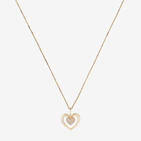 Coeur Tendresse Pendant // Yellow Gold