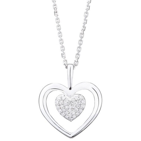 Coeur Tendresse Pendant // White Gold