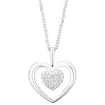 Coeur Tendresse Pendant // White Gold