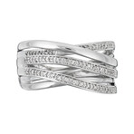 Méli-Mélo Scintillant Ring // White Gold (Ring Size: 4.5)