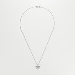 Coeur Tendresse Pendant // White Gold