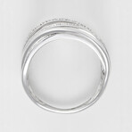 Méli-Mélo Scintillant Ring // White Gold (Ring Size: 4.5)