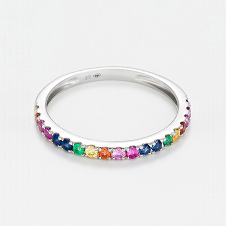 Colorful Love Ring // White Gold (Ring Size: 5)