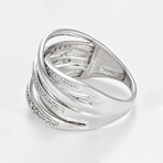 Méli-Mélo Scintillant Ring // White Gold (Ring Size: 4.5)