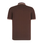 Tipped Polo // Brown (S)