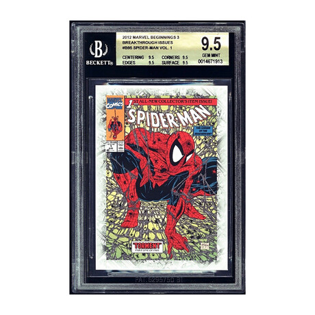 V3 2012 Marvel Beginnings 3 Breakthrough Issues #B95 Spider-Man #1 Todd McFarlane BGS 9.5 Gem Mint