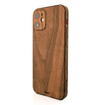 iPhone 14 Wood Cover // Plain (Walnut)