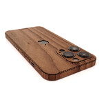 iPhone 14 Pro Wood Cover // Apple Cutout (Walnut)