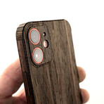 iPhone 14 Wood Cover // Plain (Walnut)