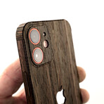iPhone 13 Mini Wood  // Apple Cutout (Walnut)