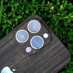 iPhone 14 Pro Wood Cover // Apple Cutout (Walnut)